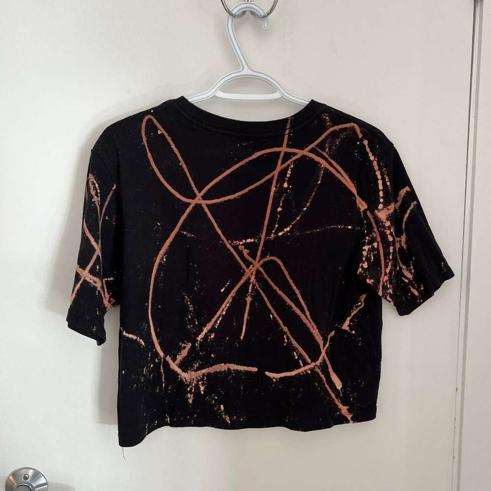 ✨Upcycled | Puma | Cropped T Shirt | Small | Black - Picture 12 of 12